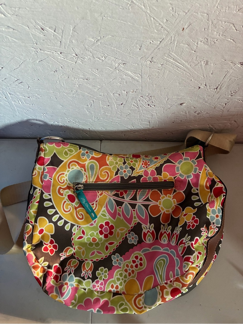 Lily Bloom Multicolor Floral Paisley Crossbody Bag